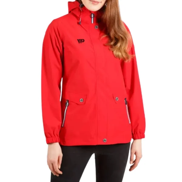 Waterproof Women's Hoodie Jacket - Vibrant Coral
