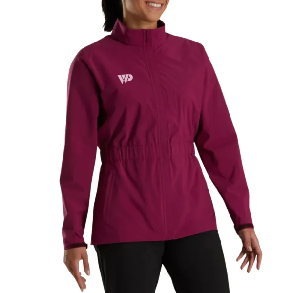 Lightweight Waterproof Golf Jacket – Fig with Shaping Waistband