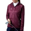 Ladies Waterproof Jacket with Hood – Mulberry Zebra Print