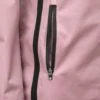 Ladies Lightweight Waterproof Golf Jacket – Dusky Pink & Black - Image 5