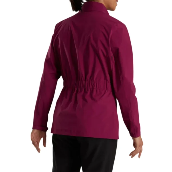 Lightweight Waterproof Golf Jacket – Fig with Shaping Waistband - Image 2