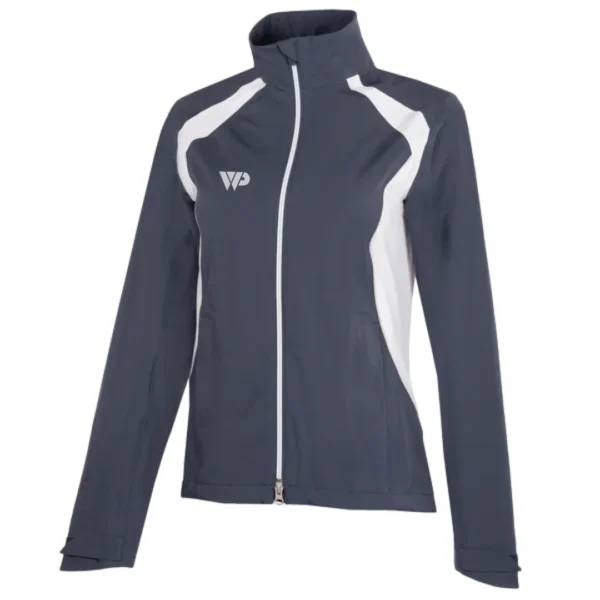 Ladies Navy Waterproof Golf Jacket - Image 3