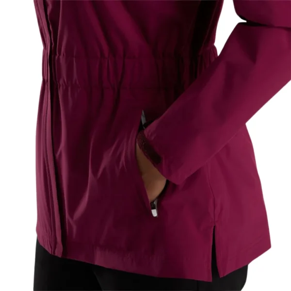 Lightweight Waterproof Golf Jacket – Fig with Shaping Waistband - Image 3