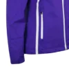 Ladies Lightweight Waterproof Jacket – Purple & White - Image 4